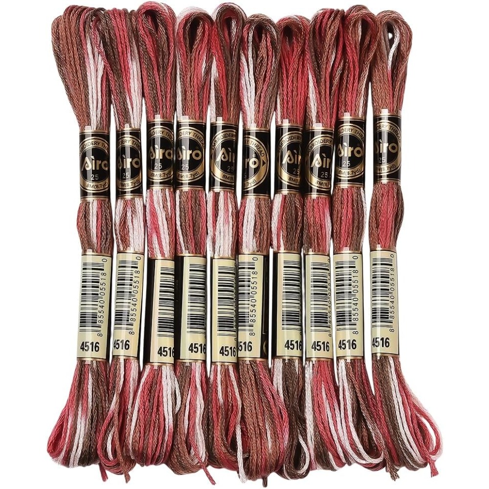 Embroidery Floss - 10 Skeins 6 Strands Red Embroidery