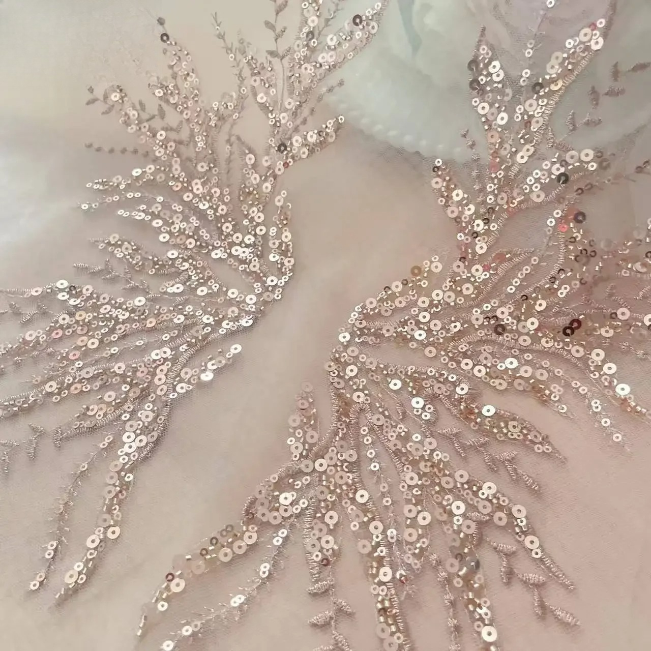 Embroidery Youtube - 5Pair-2Pair.Rose Gold Sequin Tube Bead Embroidery