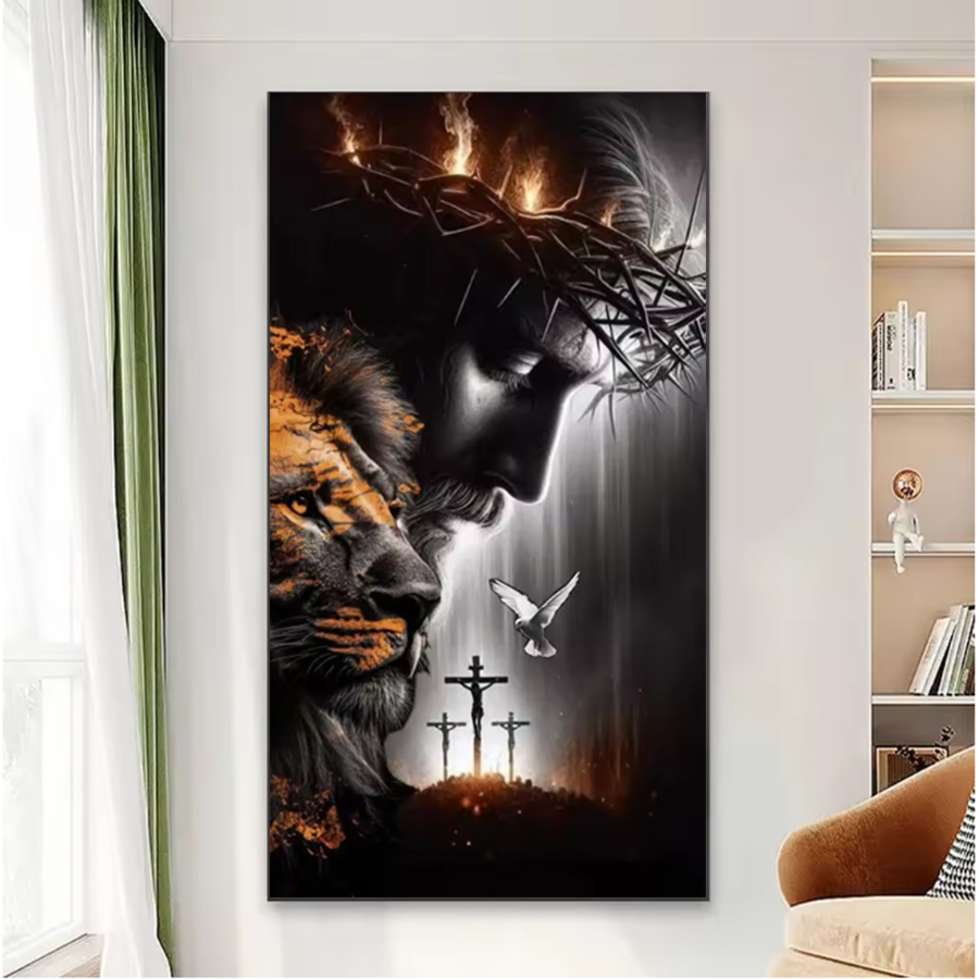 Embroidery Jesus - 5D DIY Diamond Painting Jesus Cross