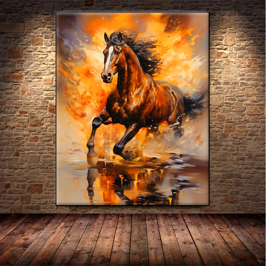 Embroidery Running Stitch - Diamond Embroidery Picture Modern Art Running