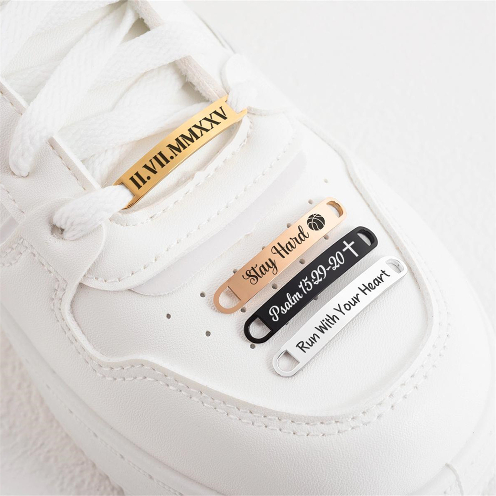 Embroidery Alphabet - Running Shoe Tag Personalized Engraved Name