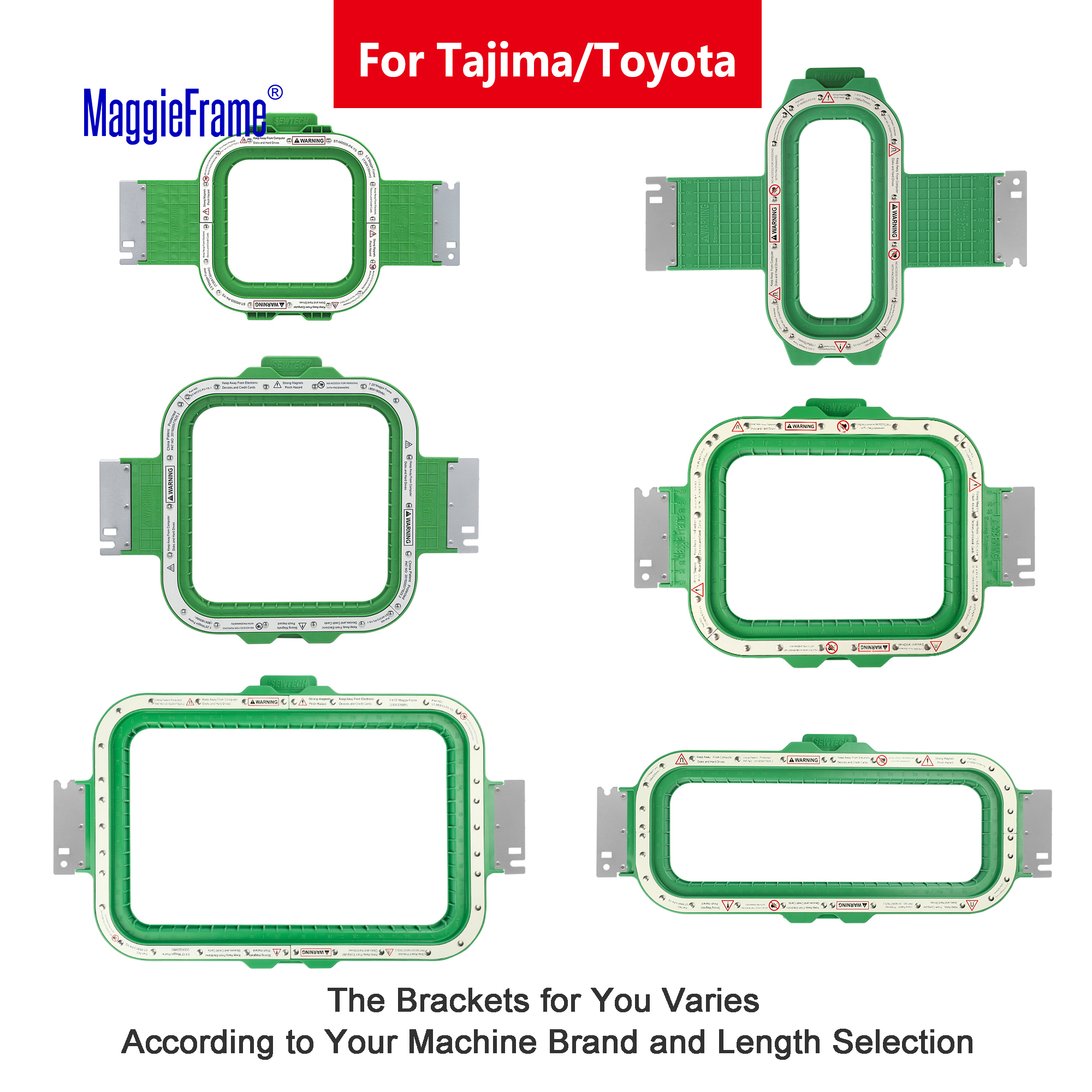 Embroidery Generator - MaggieFrame Magnetic Hoops for Tajima Toyota