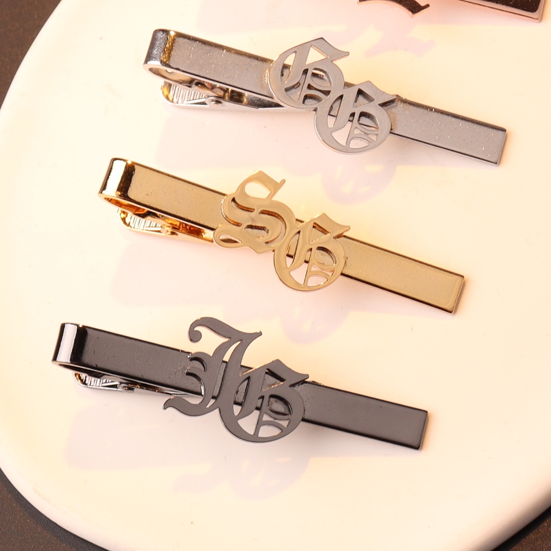 Embroidery Names - Custom Name Initials Tie Clip for
