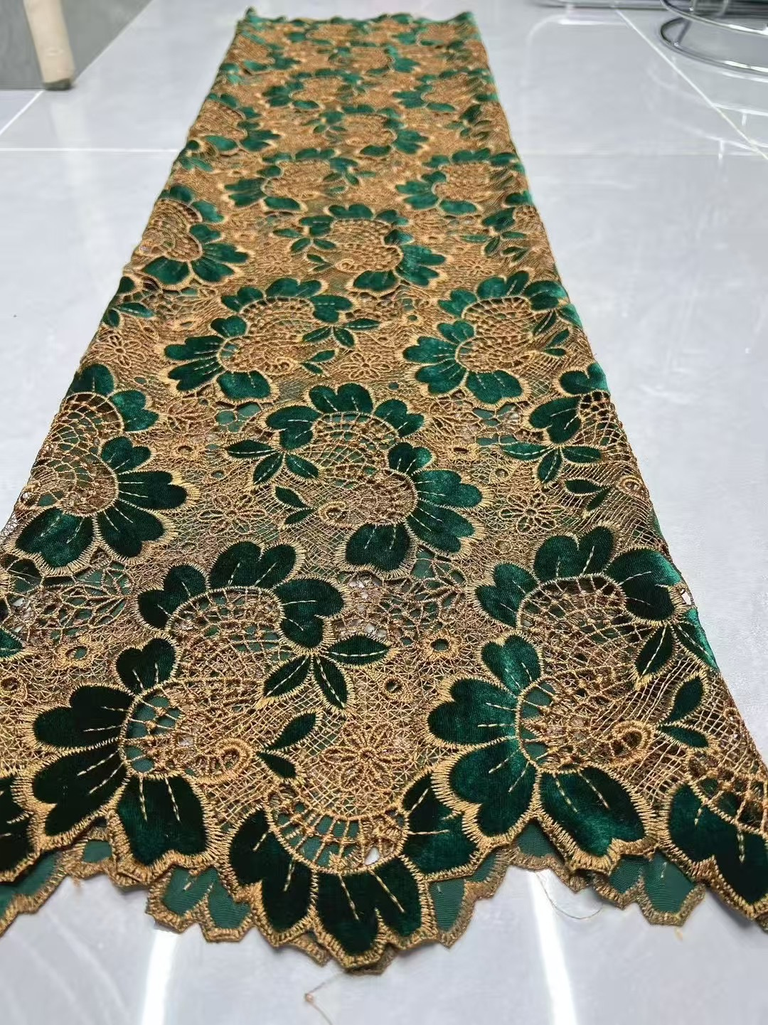Velvet Fabric Embroidery - Fashion African Velvet Lace Fabrics 2026