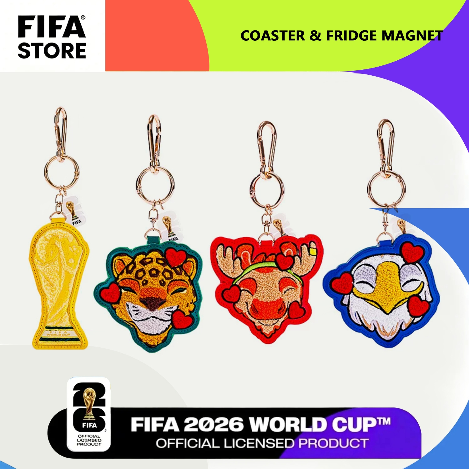 Embroidery Towel - FIFA 2026 World Cup Trophy Keychain,