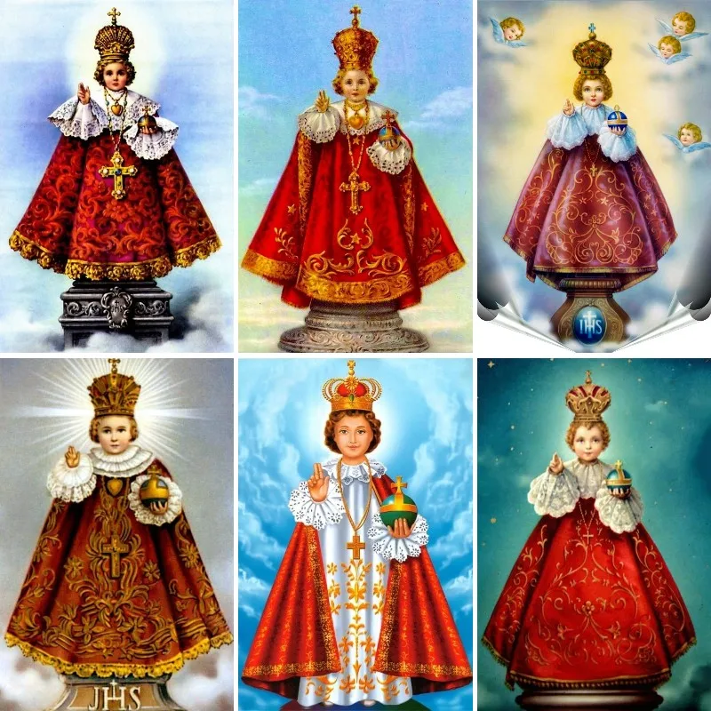 Infant Jesus of Prague Diamond - Embroidery Jesus avaliação e preço