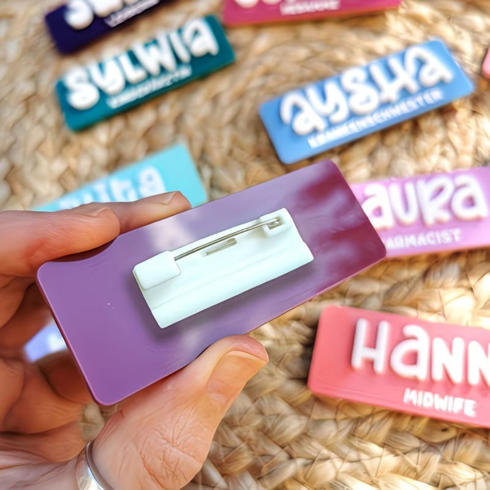 Personalized Name Brooch Badge - Embroidery Names avaliação e preço