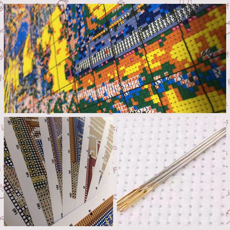 The cross-stitch kit for trail - Embroidery Running Stitch avaliação e preço