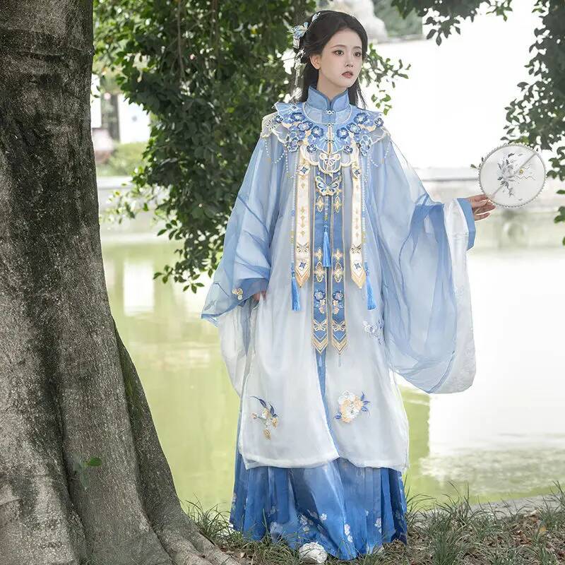 Bimonthly[Lan Jin Luo]New Hanf - Embroidery Shirt avaliação e preço