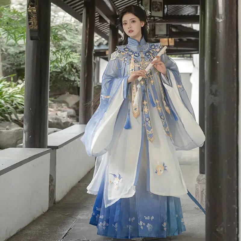 Bimonthly[Lan Jin Luo]New Hanf - Embroidery Shirt avaliação e preço