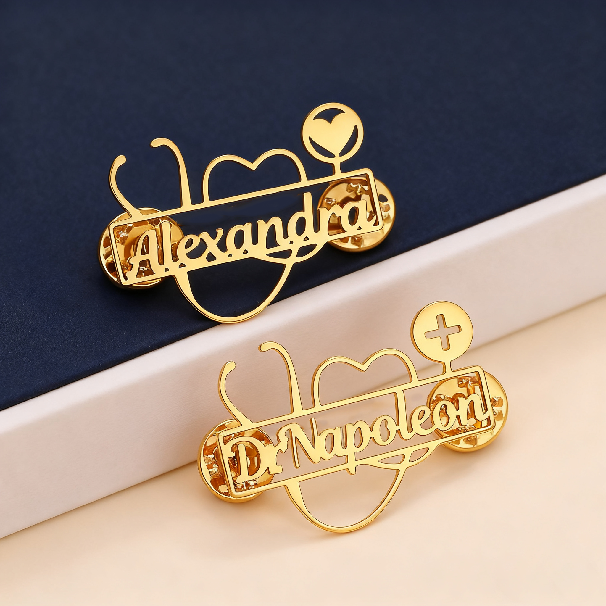 Custom Stethoscope Brooch Pers - Embroidery Names avaliação e preço