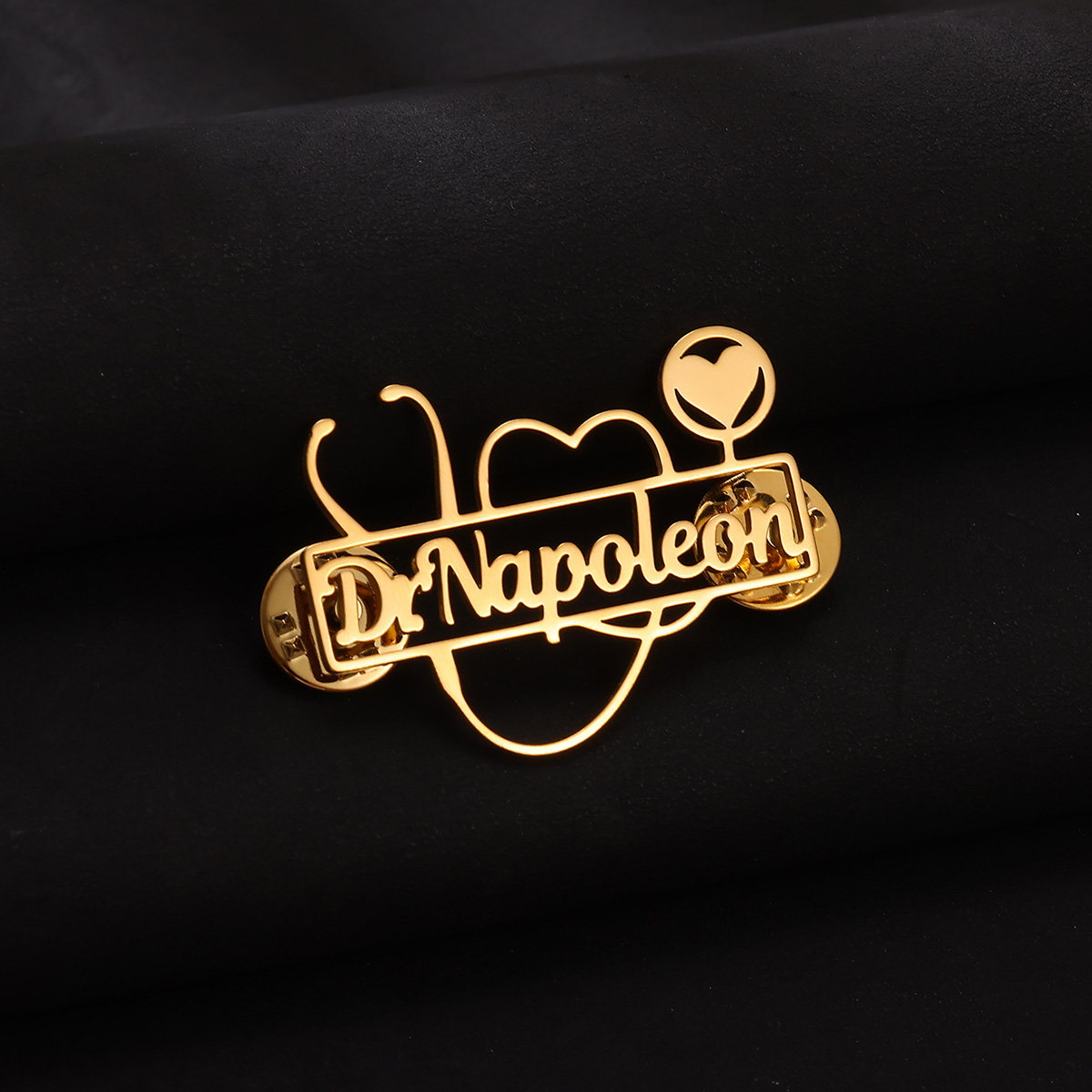 Custom Stethoscope Brooch Pers - Embroidery Names avaliação e preço