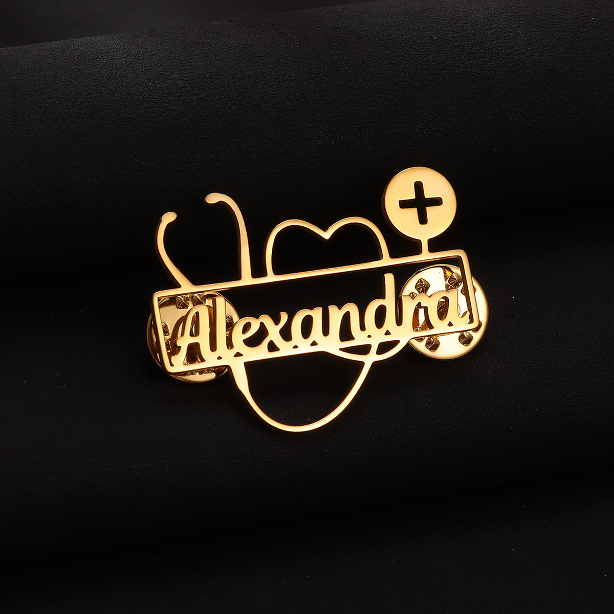Custom Stethoscope Brooch Pers - Embroidery Names avaliação e preço