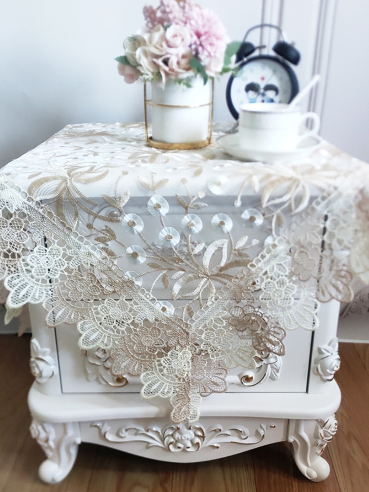 European Sle Bede Table Cover  - Embroidery Towel avaliação e preço
