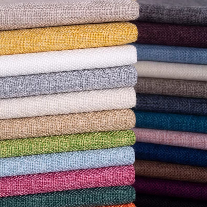 Cotton Linen Plain Color Sofa  - Linen Fabric Natural avaliação e preço
