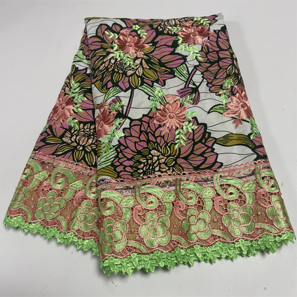Wax Lace African Fabric French - Embroidery Yellow avaliação e preço