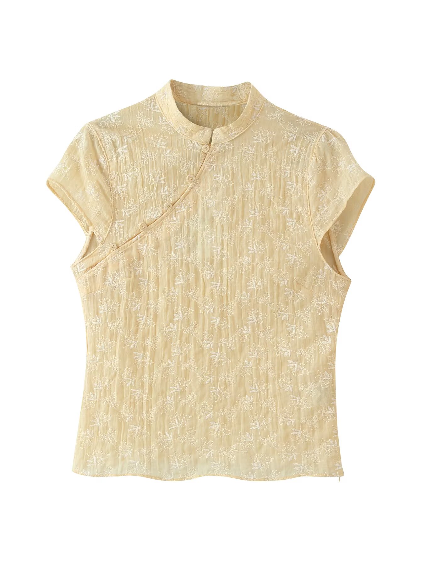 Women Yellow Floral Embroidery - Embroidery Yellow avaliação e preço