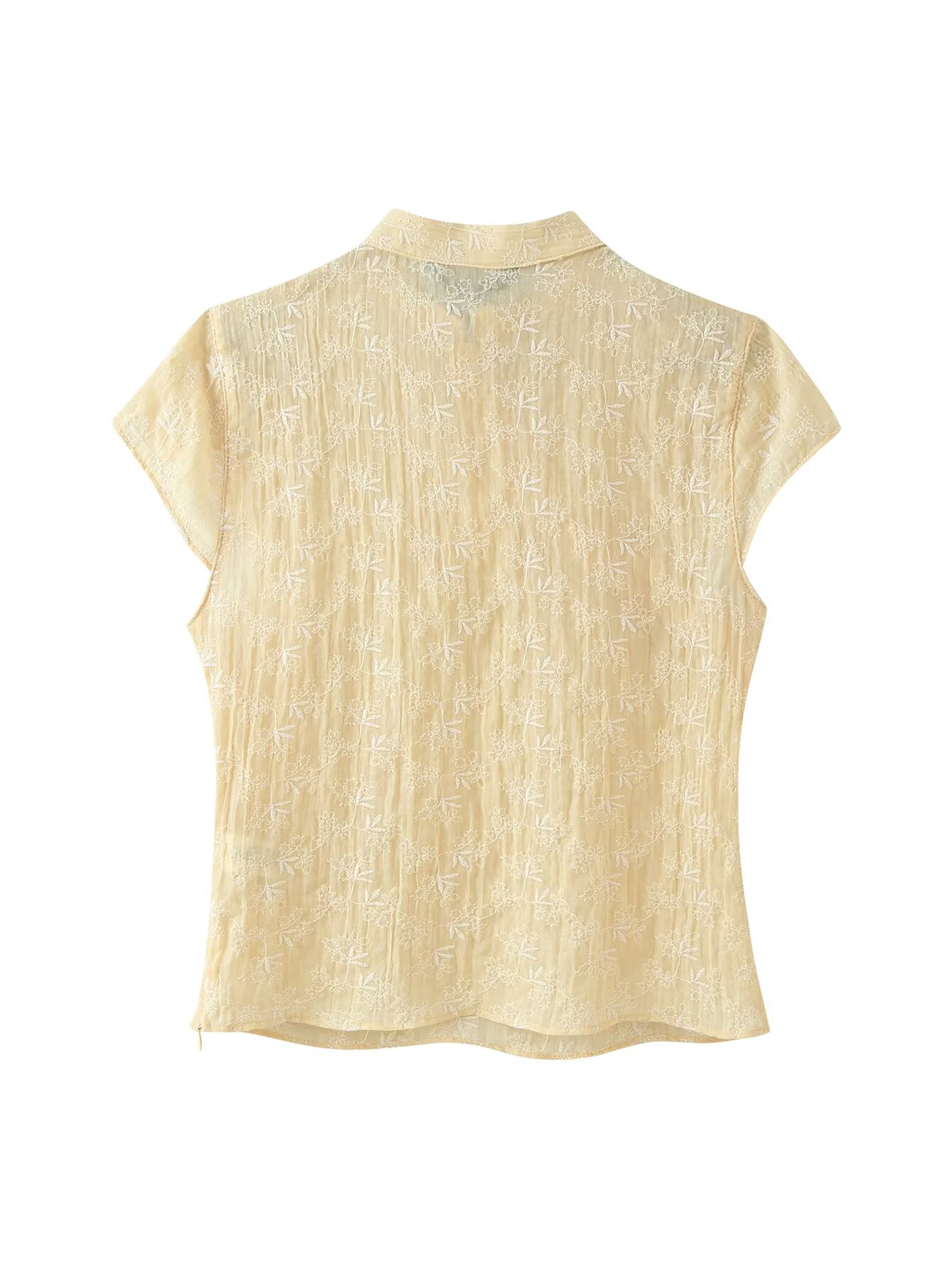Women Yellow Floral Embroidery - Embroidery Yellow avaliação e preço