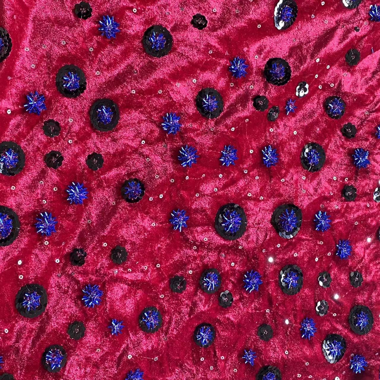 Velvet rolls bead tubes gold e - Velvet Fabric Embroidery avaliação e preço
