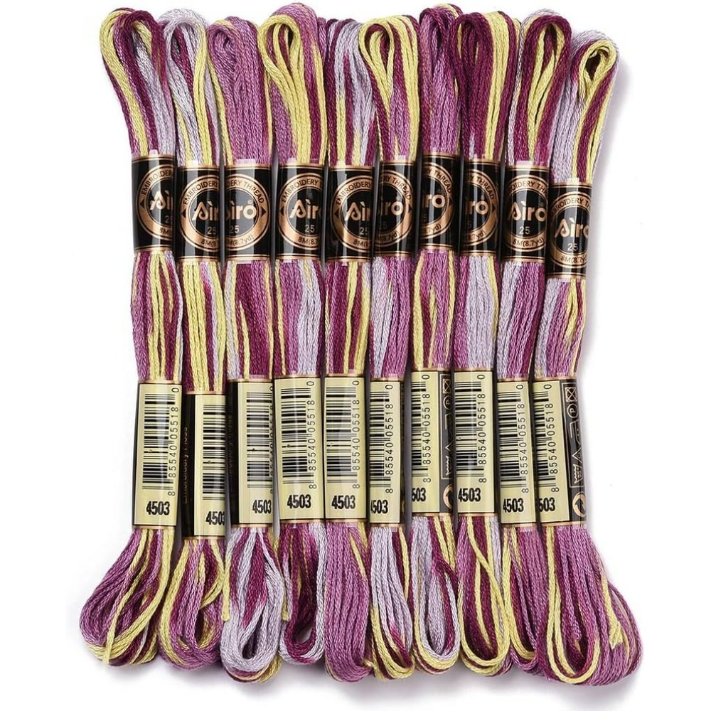 6 Strands Purple Variegated Em - Embroidery Floss avaliação e preço