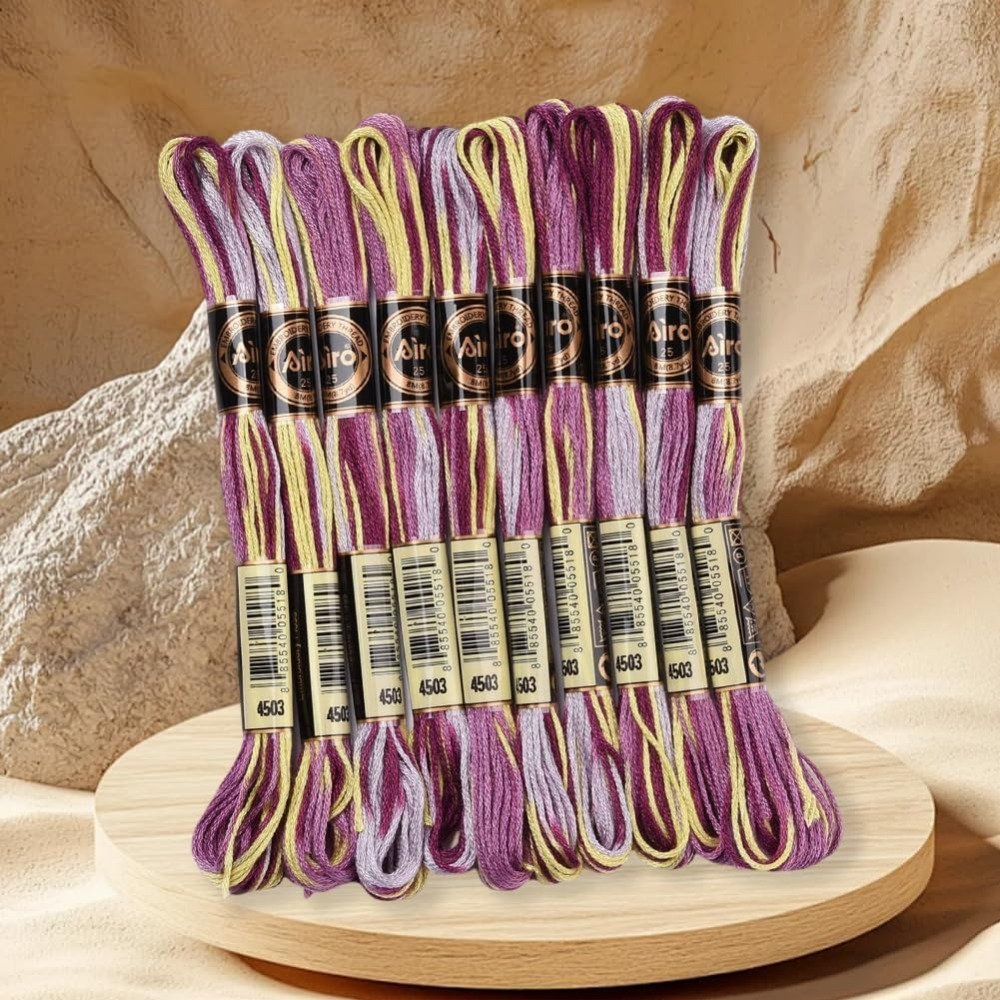 6 Strands Purple Variegated Em - Embroidery Floss avaliação e preço