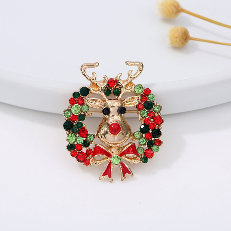 Christmas series jewelry brooc - Embroidery Alphabet avaliação e preço