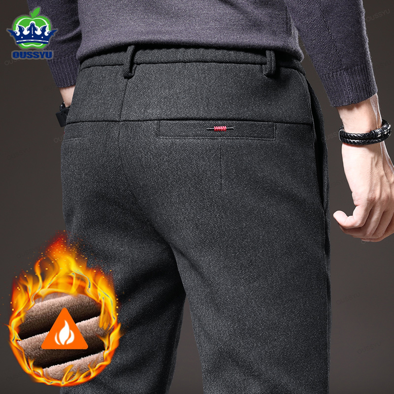 Winter Fleece Warm Men's Brush - Velvet Fabric Embroidery avaliação e preço