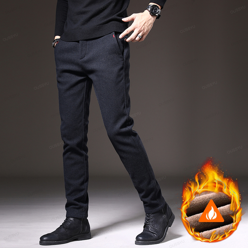 Winter Fleece Warm Men's Brush - Velvet Fabric Embroidery avaliação e preço