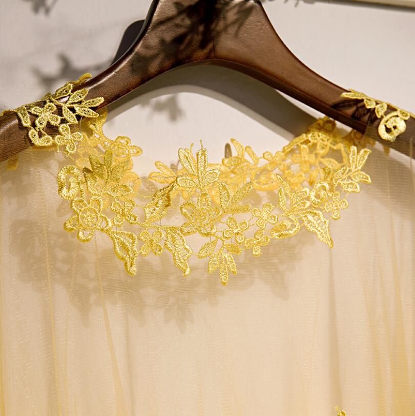Women's Spring Summer flower e - Embroidery Yellow avaliação e preço