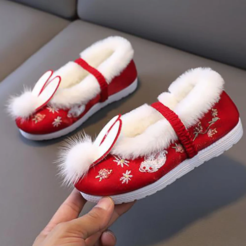Velvet Cotton Shoes Winter Chi - Velvet Fabric Embroidery avaliação e preço
