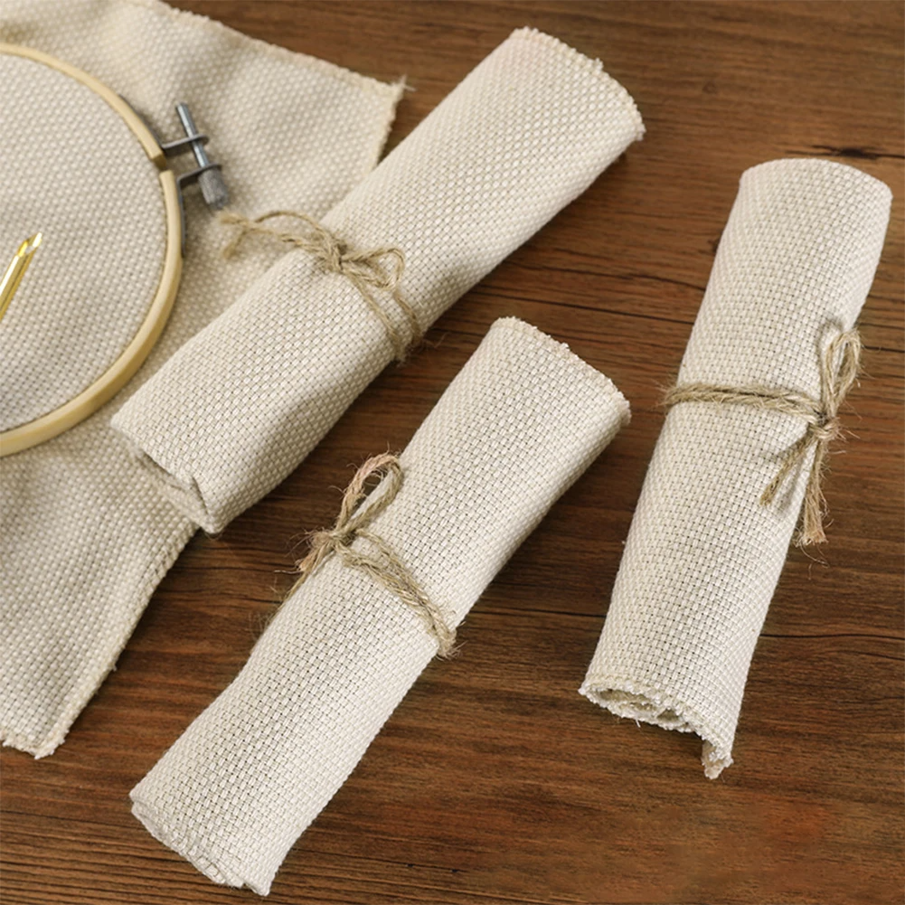 Punch Needle Craft Cloth Cotto - Linen Fabric Natural avaliação e preço