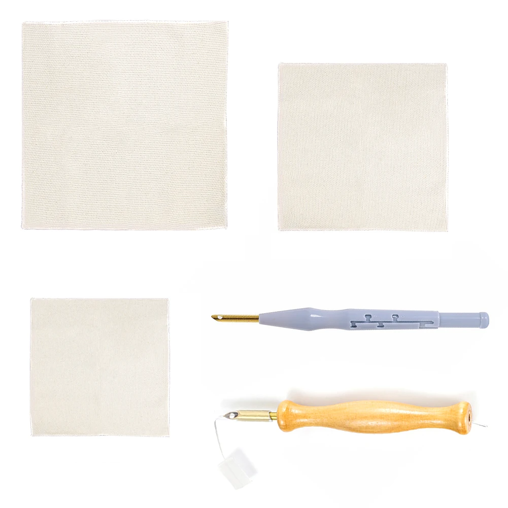 Punch Needle Craft Cloth Cotto - Linen Fabric Natural avaliação e preço