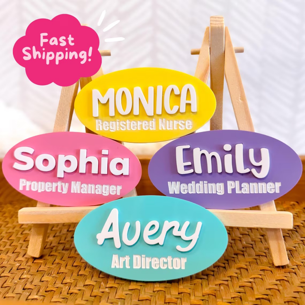 Custom Name Brooch Personalize - Embroidery Names avaliação e preço