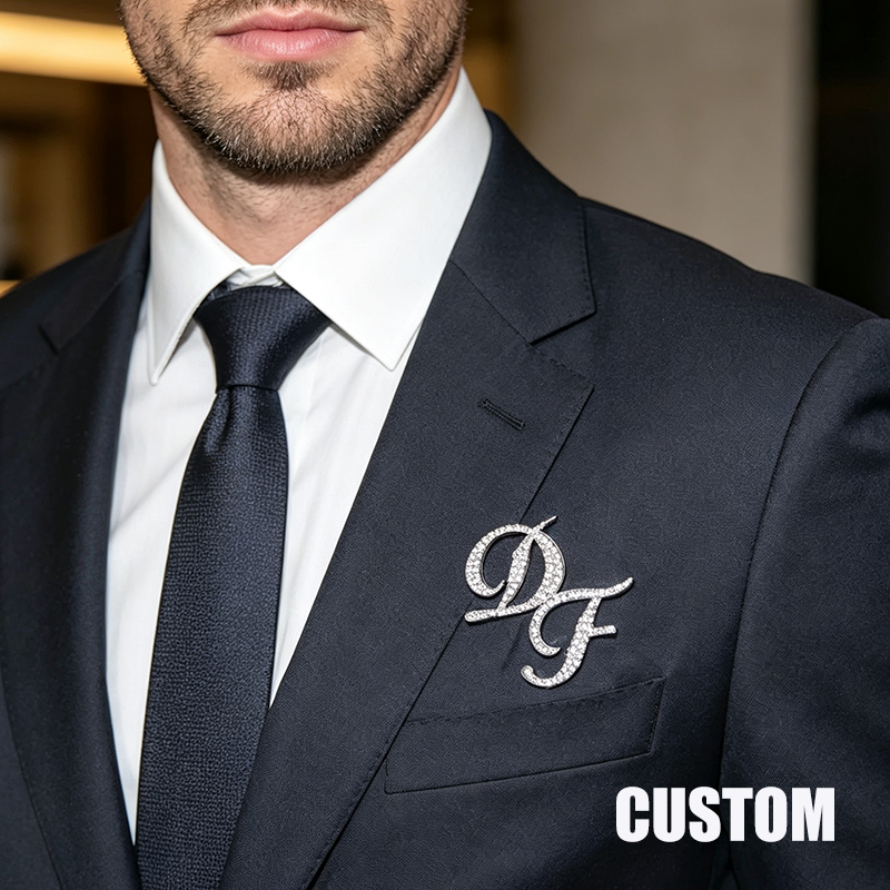 Custom Double Initials Pin,Bri - Embroidery Names avaliação e preço