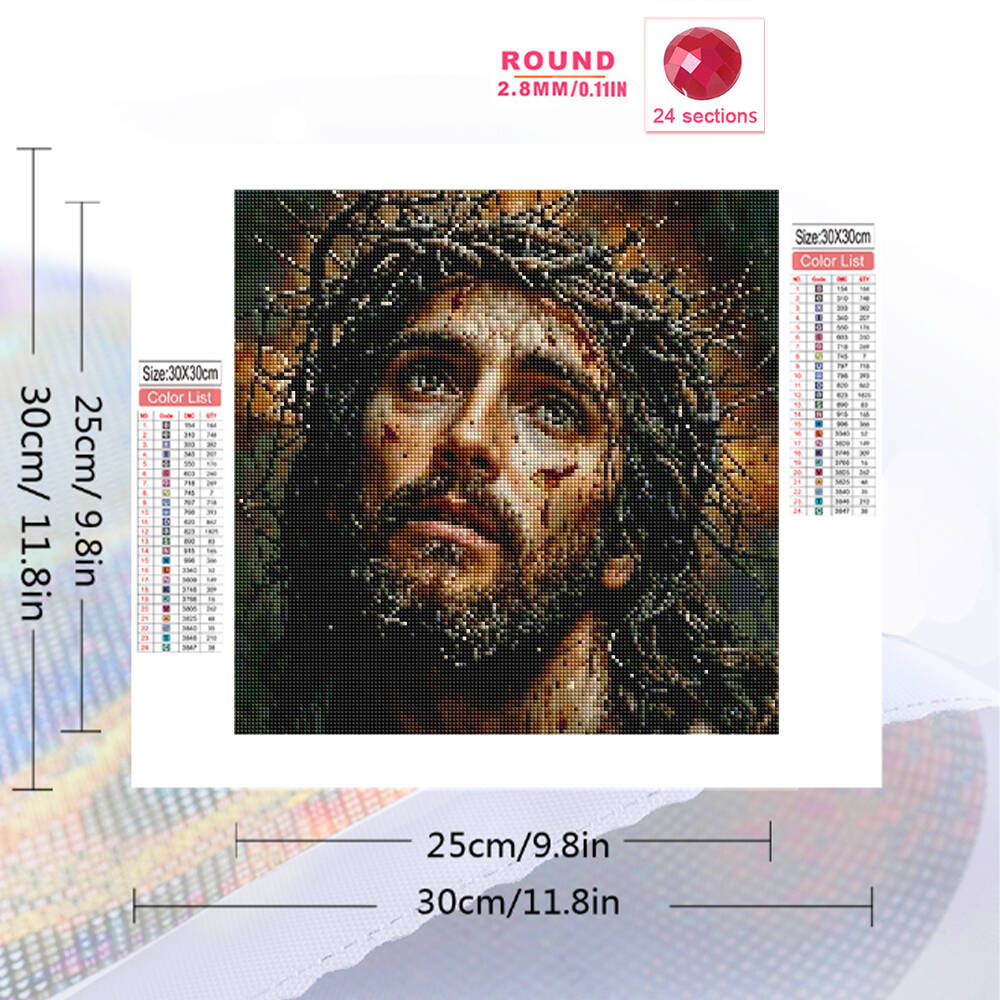 Evershine Jesus Diamond Embroi - Embroidery Jesus avaliação e preço