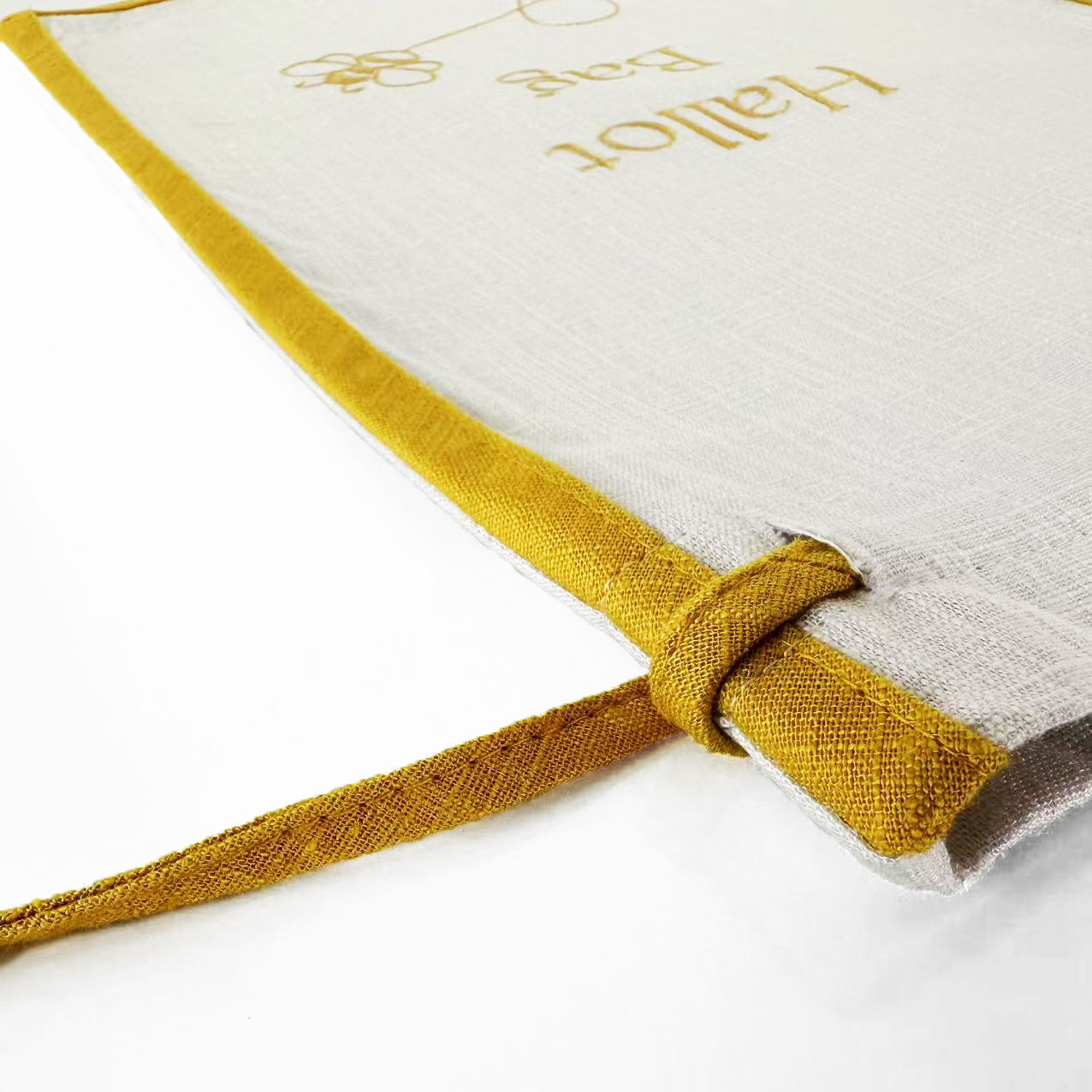 Custom Personalized White Line - Embroidery Yellow avaliação e preço