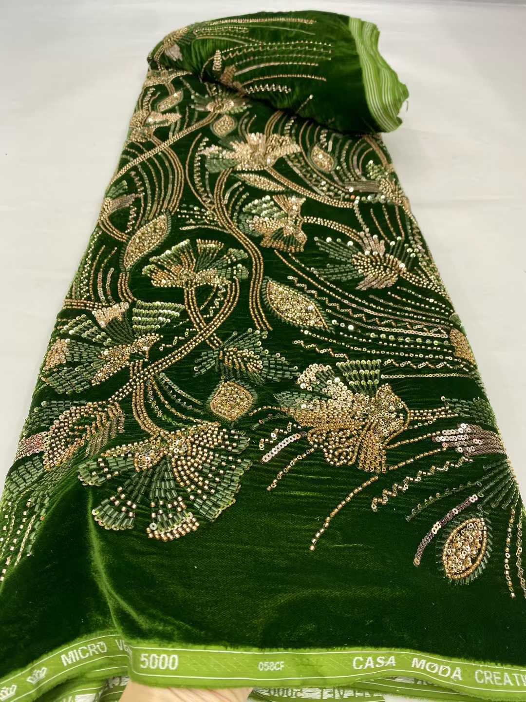 Luxury African Velvet Lace Fab - Velvet Fabric Embroidery avaliação e preço