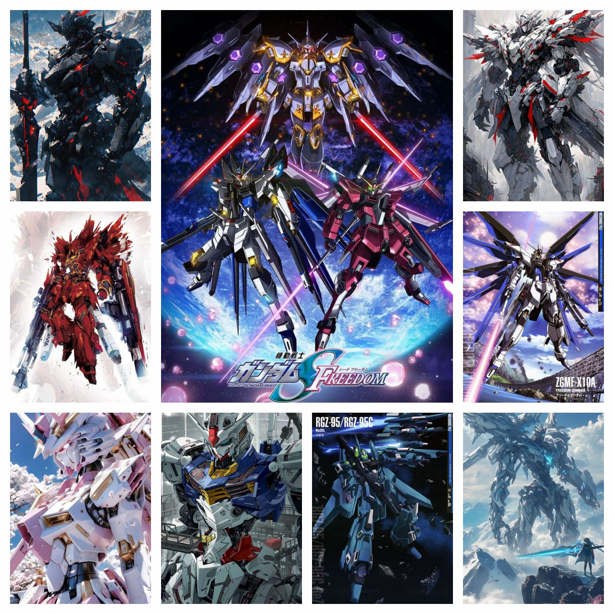 Mobile Suit Gunda 5D DIY Diamo - Embroidery Cross Stitch Patterns avaliação e preço
