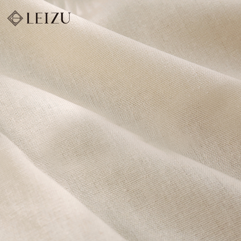 130x45cm Pure Color Soft Cotto - Linen Fabric Natural avaliação e preço