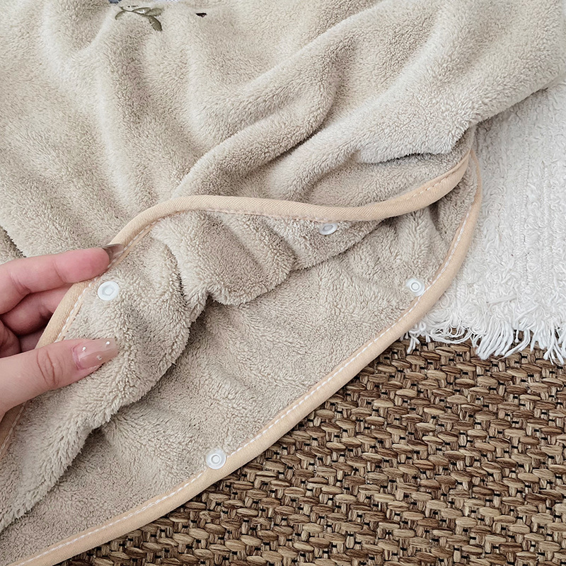 Children's Coral Fleece Cloaks - Embroidery Towel avaliação e preço
