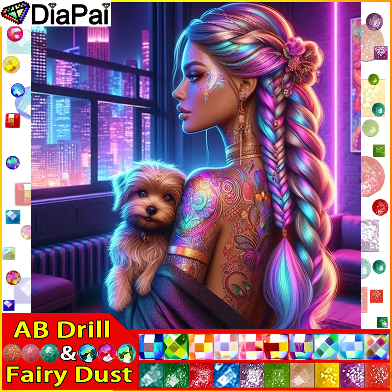 DIAPAI Fairy Dust AB Full Diam - Embroidery Cross Stitch Patterns avaliação e preço