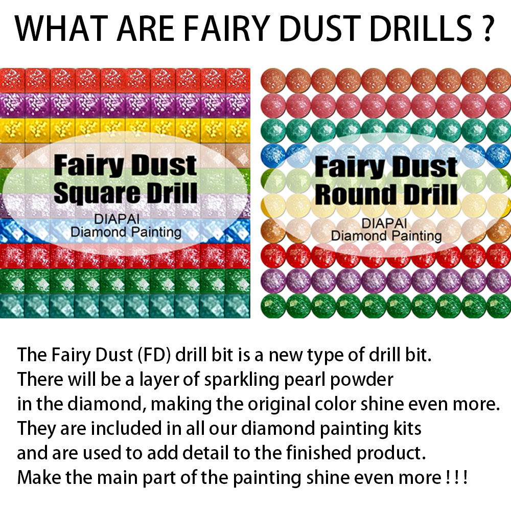 DIAPAI Fairy Dust AB Full Diam - Embroidery Cross Stitch Patterns avaliação e preço