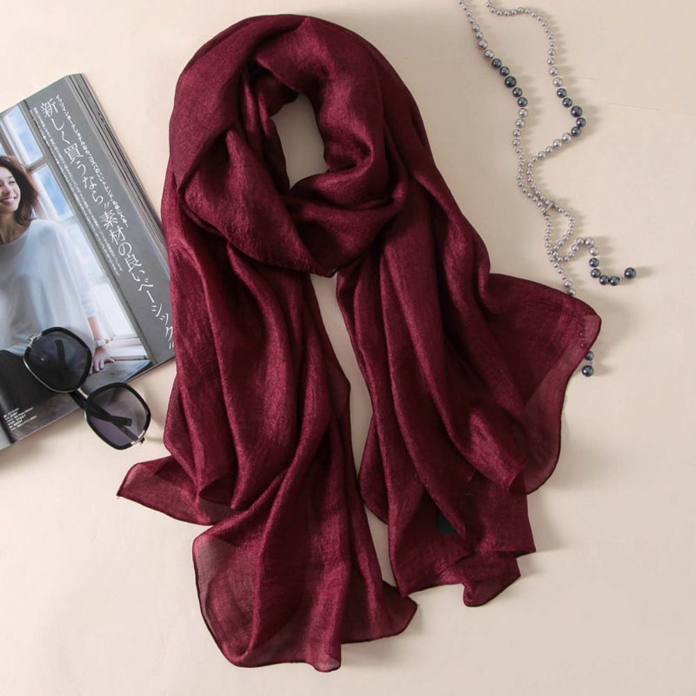 Linen Women Plain Scarf Fashio - Linen Fabric Natural avaliação e preço