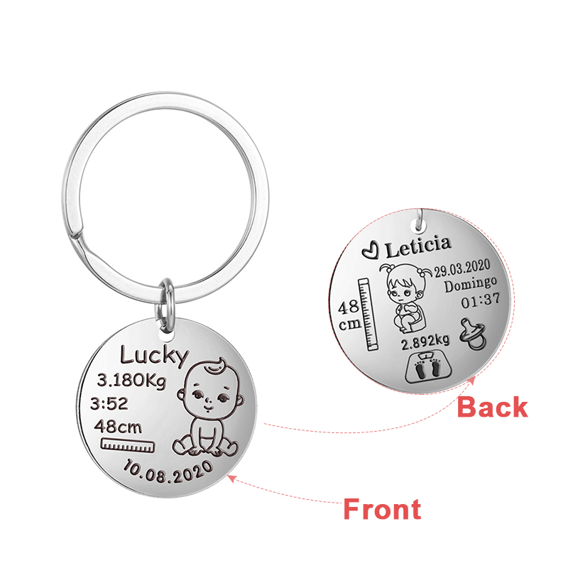 Personalized Custom Baby Keych - Embroidery Alphabet avaliação e preço