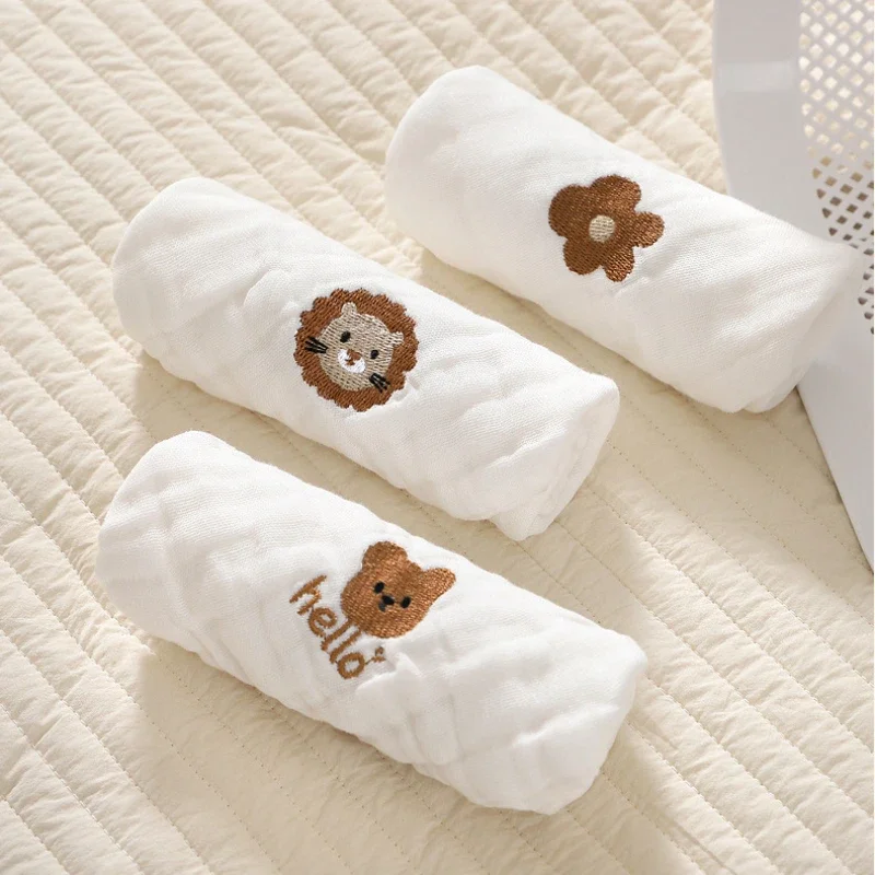 Baby Saliva Towels 6 Layer Cot - Embroidery Towel avaliação e preço