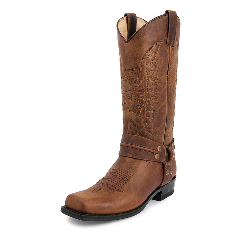 New Men's Motorcycle Boots Fas - Embroidery Youtube avaliação e preço
