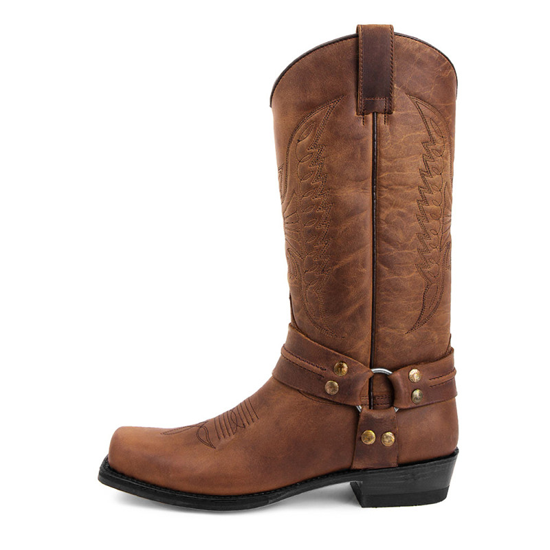 New Men's Motorcycle Boots Fas - Embroidery Youtube avaliação e preço