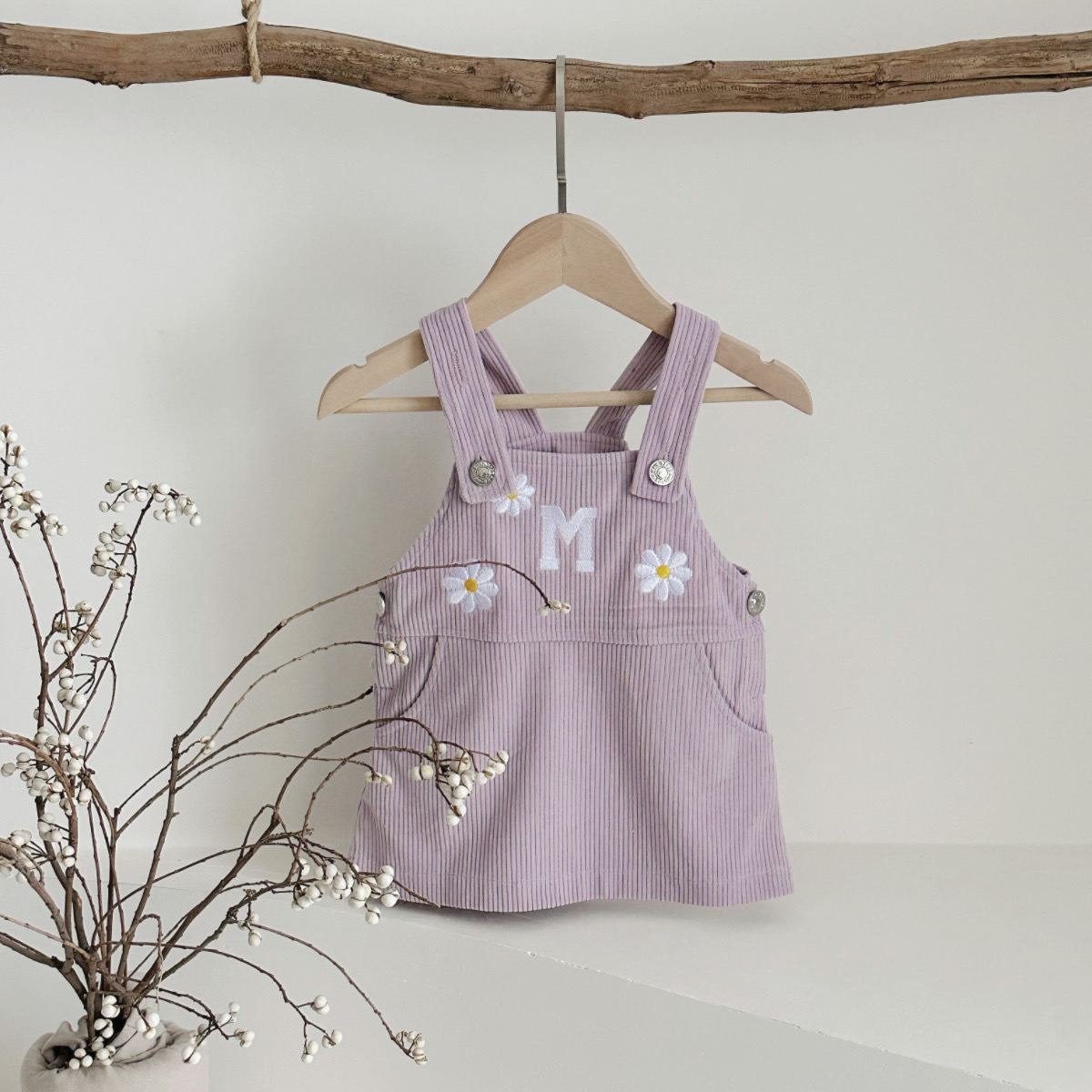 Baby Girl Clothes Autumn Denim - Embroidery Daisy Flower avaliação e preço