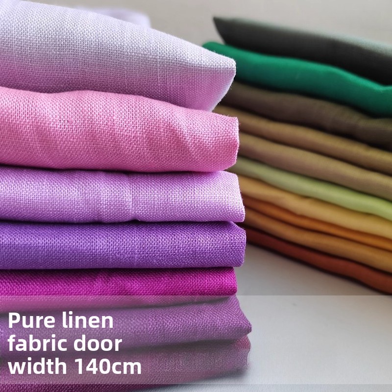 100% Pure Linen Ramie Summer D - Linen Fabric Natural avaliação e preço