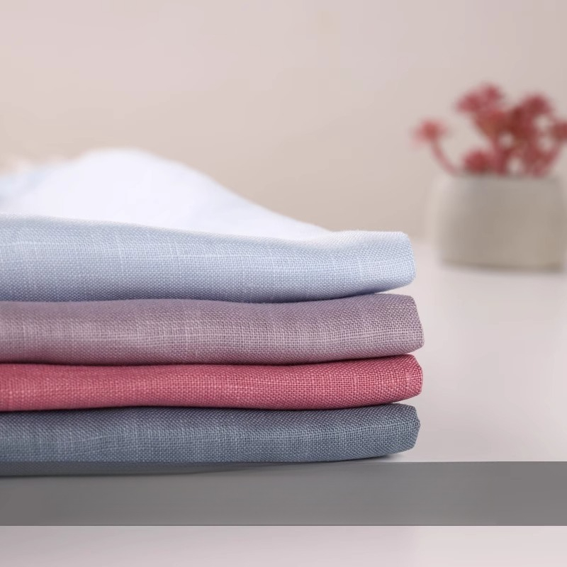 100% Pure Linen Ramie Summer D - Linen Fabric Natural avaliação e preço